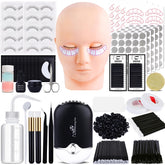 VISCOO eyelash extension kit mannequin head for realistic practice sessions