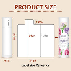VISRIE lip balm with five flavors: peach, mint, strawberry, coconut, vanilla.
