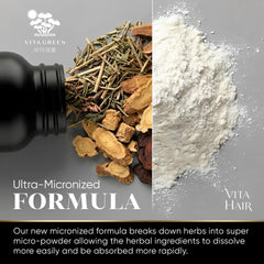 Vita Hair capsules closeup highlighting compact capsules for easy daily use.