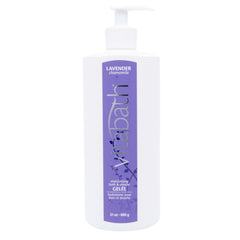 Closeup of Vitabath Lavender Chamomile bottle highlighting product name