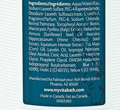 Vitabath spa skin therapy label detail highlights premium ingredients and clean cruelty-free formulation.