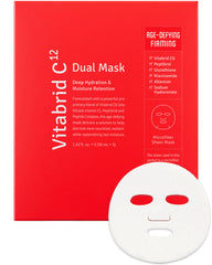Vitabrid C12 Dual Mask packaging closeup highlighting premium sheet design for easy application