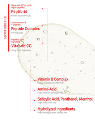 Scalp anti-aging blend protecting hair follicles.