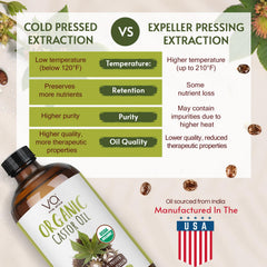 VITAL AFFAIR hexane-free castor oil suitable for face, lashes and brows.