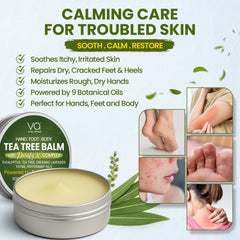 VITAL AFFAIR Tea Tree Oil Balm foot care for smooth heels and cracks.