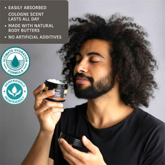 VITALSKINOIL Body Butter for Men black-jar packaging preserves freshness and prevents spills.