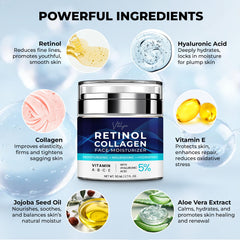 Vitalysin Face Moisturizer open jar reveals rich texture for night use.