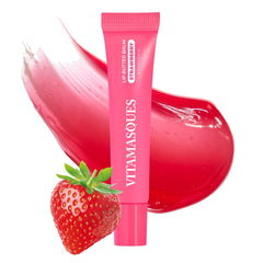 Vitamasques Lip Butter Balm Strawberry tub close-up showing rich hydration
