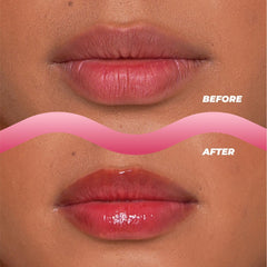 Vitamasques Lip Butter Balm application demonstrates smooth lip feel