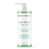 Vitamins and Sea Beauty moisturizing body wash bottle for hydrating cleanse