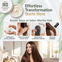 VITAMINS Hair Cosmetics Keratin Hair Mask application steps for even coverage