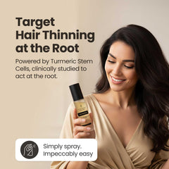 Vitasei Hair Booster dropper applying precise serum to the scalp for targeted care.