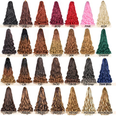 Vitorish French curly braiding hair 22in pre-stretched section for quick install