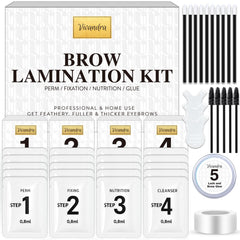 Vivandra Brow Lamination Kit sachets close-up, ensuring freshness for reliable at-home brow treatments.