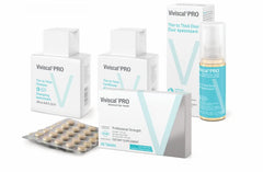 Viviscal thin to thick conditioner bottle label highlighting 8.45 fl oz design for fuller-looking hair