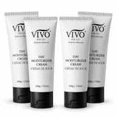 Vivo Per Lei Dead Sea Day Cream bottle close-up showing hydration benefits.