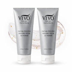 Vivo Per Lei facial peeling gel pack of 2 for smoother skin.