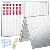 vnjaoi 308 Colors Nail Display Book shows vibrant polish swatches for quick color decisions.