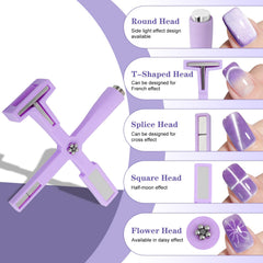 Vnjaoi magnetic nail polish case in purple keeps tools organized and safe.