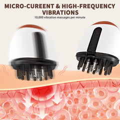 VODOZAVA Minoxidil Applicator rolling teeth enable even distribution across the scalp.
