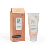 VOESH Citrus Crush Sugar Scrub bottle pour for easy exfoliation.