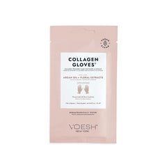 VOESH Collagen Gloves worn on hands showing smooth, hydrated skin.
