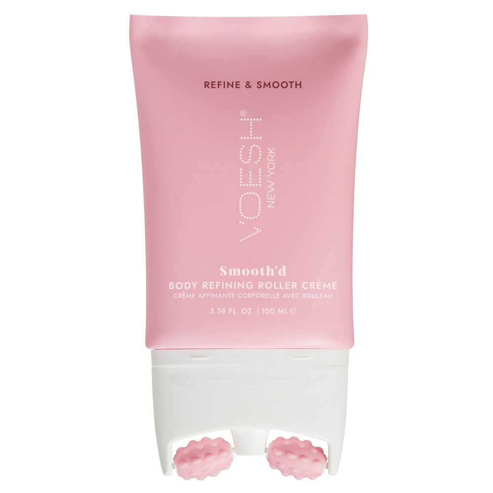 VOESH Smooth'd Roller Creme neck and shoulders for smoother texture and renewed radiance.
