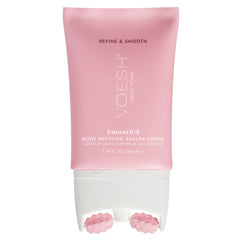 VOESH Smooth'd Roller Creme neck and shoulders for smoother texture and renewed radiance.