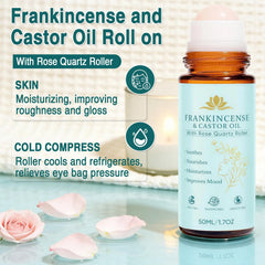 VOGUZY rose quartz roller close-up for precise facial and neck application