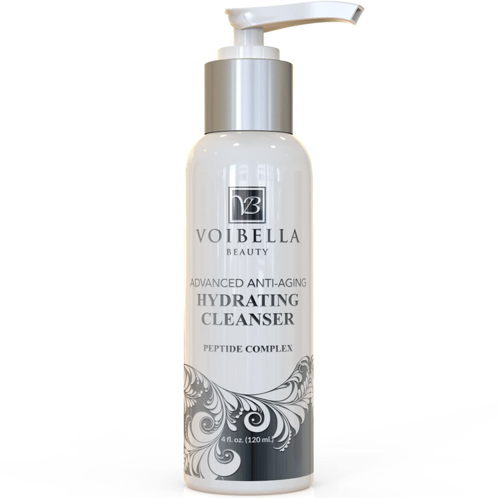VOIBELLA BEAUTY Organic Face Wash foaming lather; gentle cleansing and pore refinement.