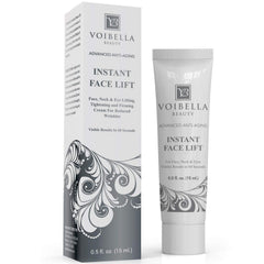 Voibella Instant Face Lift Cream bottle close-up for instant tightening