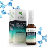VoilaVe Hyaluronic Acid Serum bottle delivering deep hydration for radiant skin.