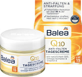 Volans Balea Q10 day cream tube with SPF 30 for daytime protection and hydration.