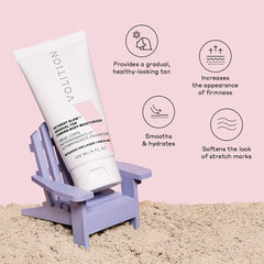 Volition Getaway Glow cream texture close-up highlighting rich moisture.