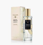 Voluspa Japonica Santal Vanille spray bottle releasing a rich vanilla scent to refresh rooms.