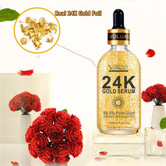 Voluxss 24K Gold Serum pump closeup for precise dispensing and control.