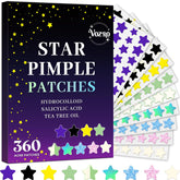 VOZRO Star patches packaging showing a 360-count supply for daily zit care.
