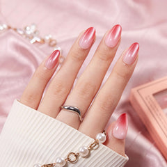 VSALON nails close-up showing a glossy salon-grade shine.