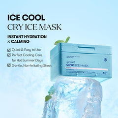 VT COSMETICS Cryo Ice Mask cellulose sheet image highlighting soft fabric for gentle application