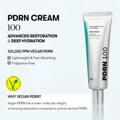VT COSMETICS PDRN Cream texture closeup shows lightweight absorption