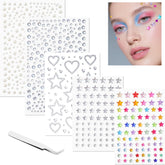 VVPESCA Star and Pearl gems pack for face and hair sparkle, easy to apply
