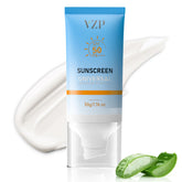 VZP Sun Clear sunscreen bottle with SPF 50 for daily protection.