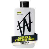 W by Jake Paul 2-in-1 shampoo bottle showing hydrating formula for fuller hair