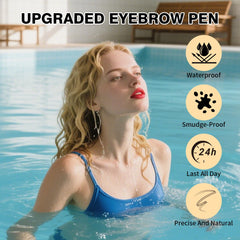 W3W brow pen brush tip enables easy blending and shaping.