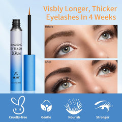 W3W Lash Serum tube packaging on display highlights vegan, cruelty-free branding.