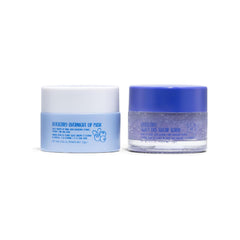 This W7 Sweet Dreams lip scrub jar closeup shows sugar crystals for gentle exfoliation.