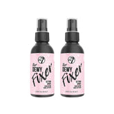 W7 The Fixer setting spray delivers a dewy finish and locks makeup in place.