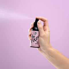 W7 The Fixer on the face application sets makeup for long wear.