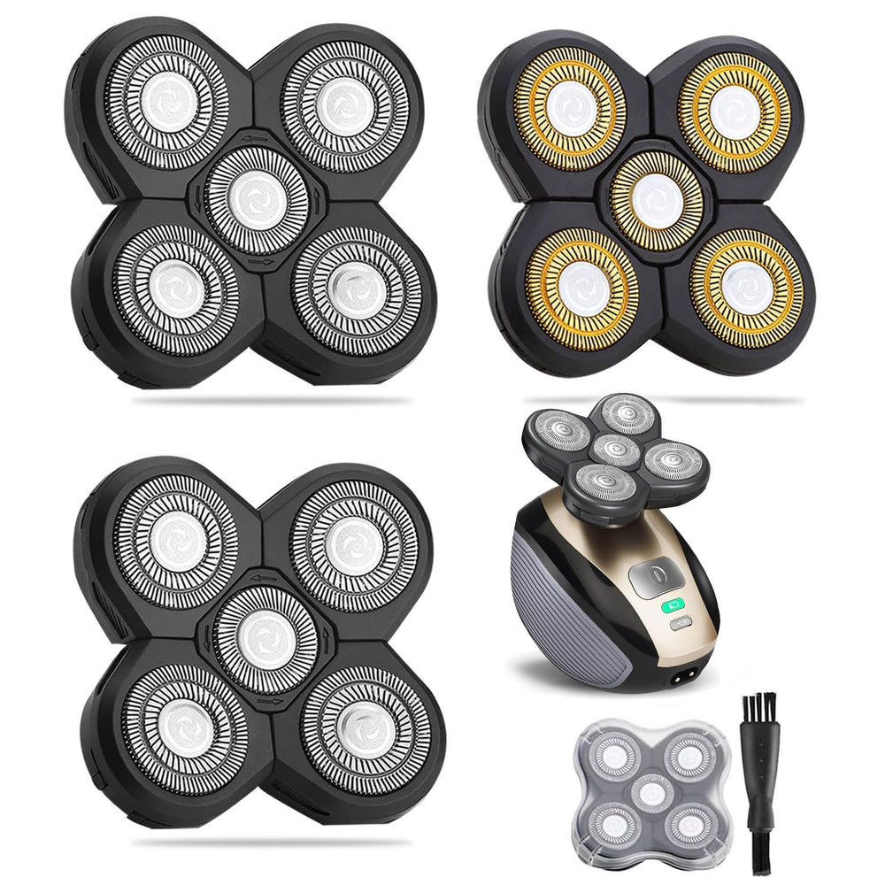 WAHFOX universal 3-pcs 5-blade heads pack for quick replacement