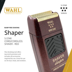 Wahl Professional 5 Star Series shaver cordless use for flexible grooming